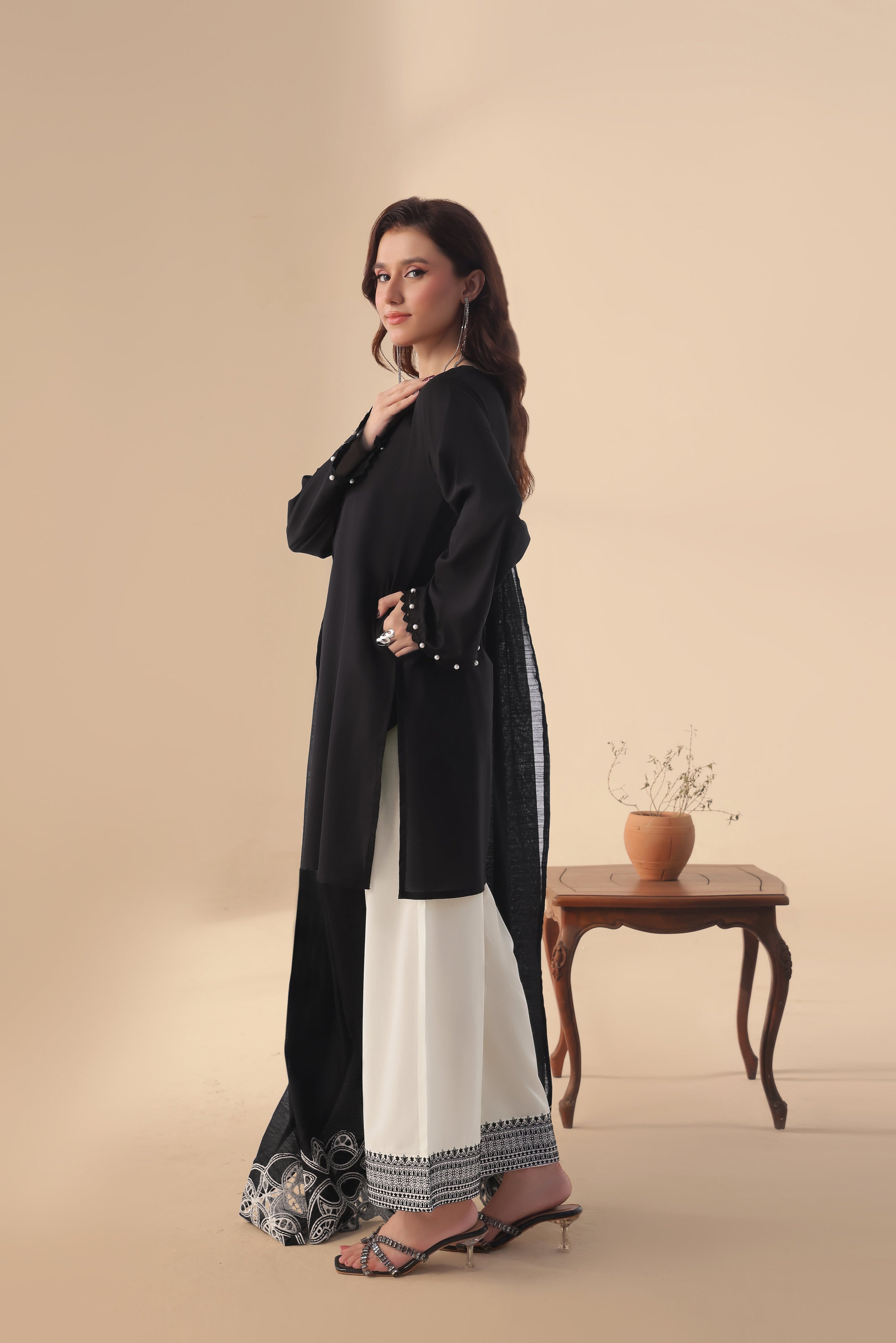 Siren Embroidered 3PC Lawn Dress