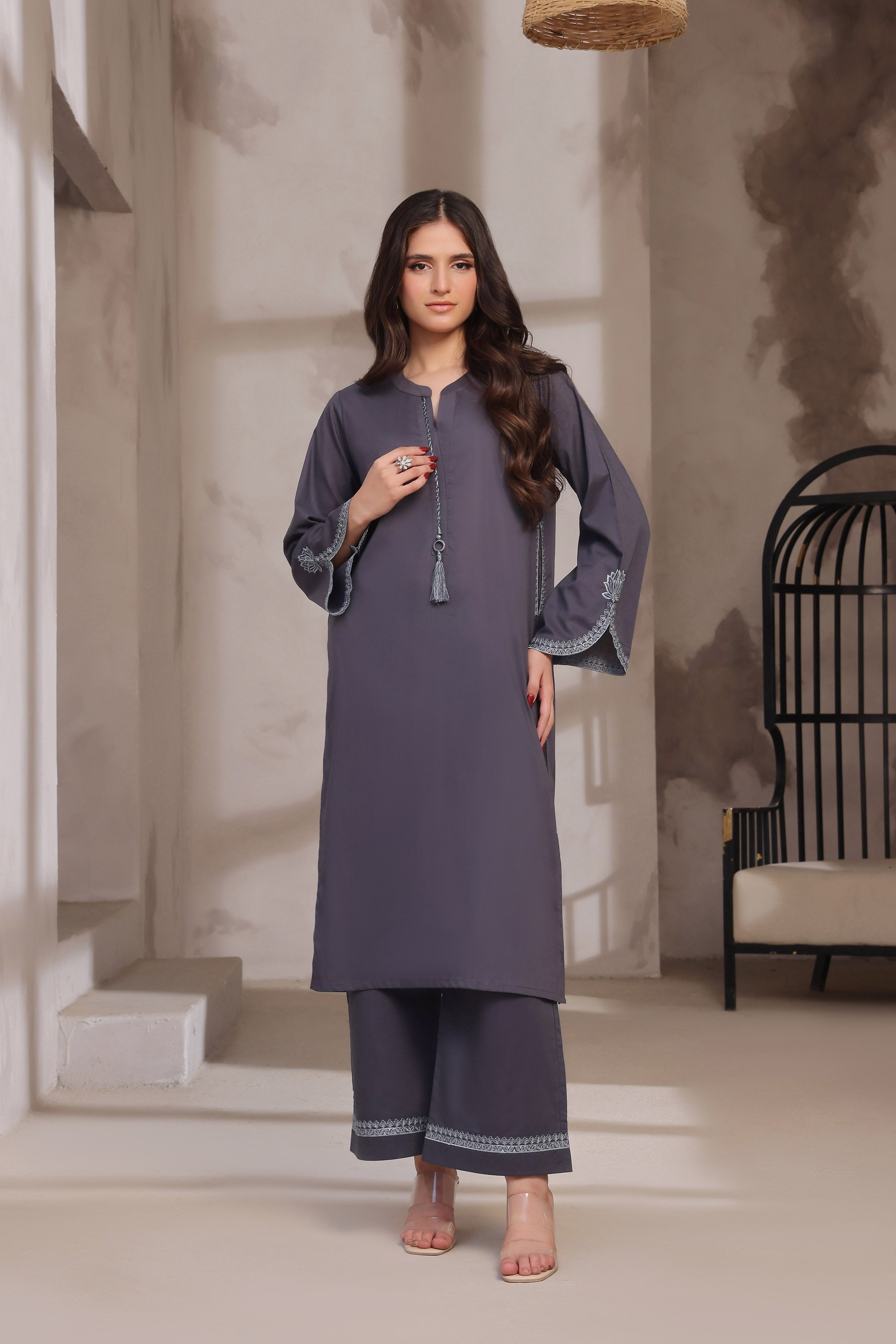 Twilight Embroidered Lawn 2PC Dress