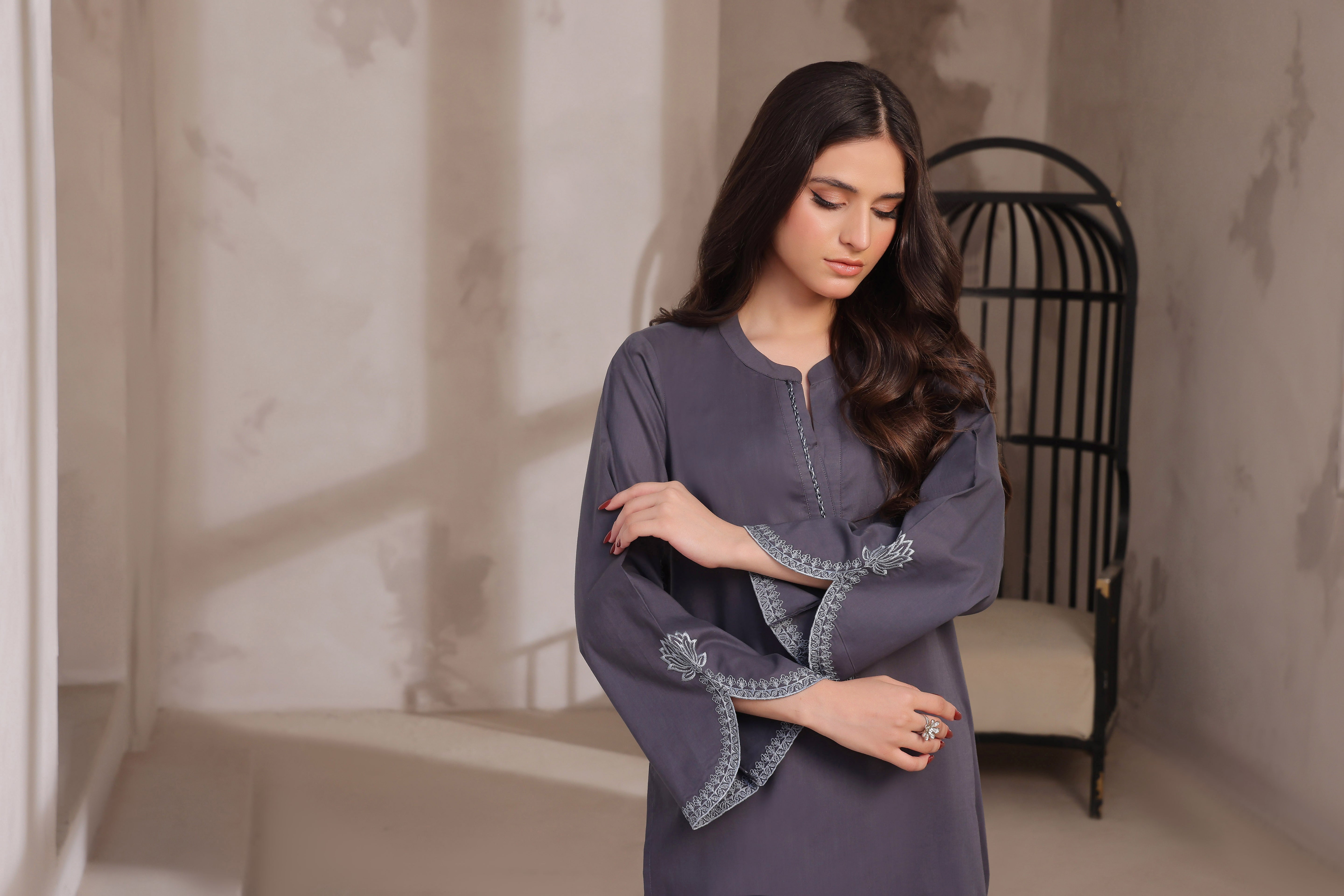 Twilight Embroidered Lawn 2PC Dress