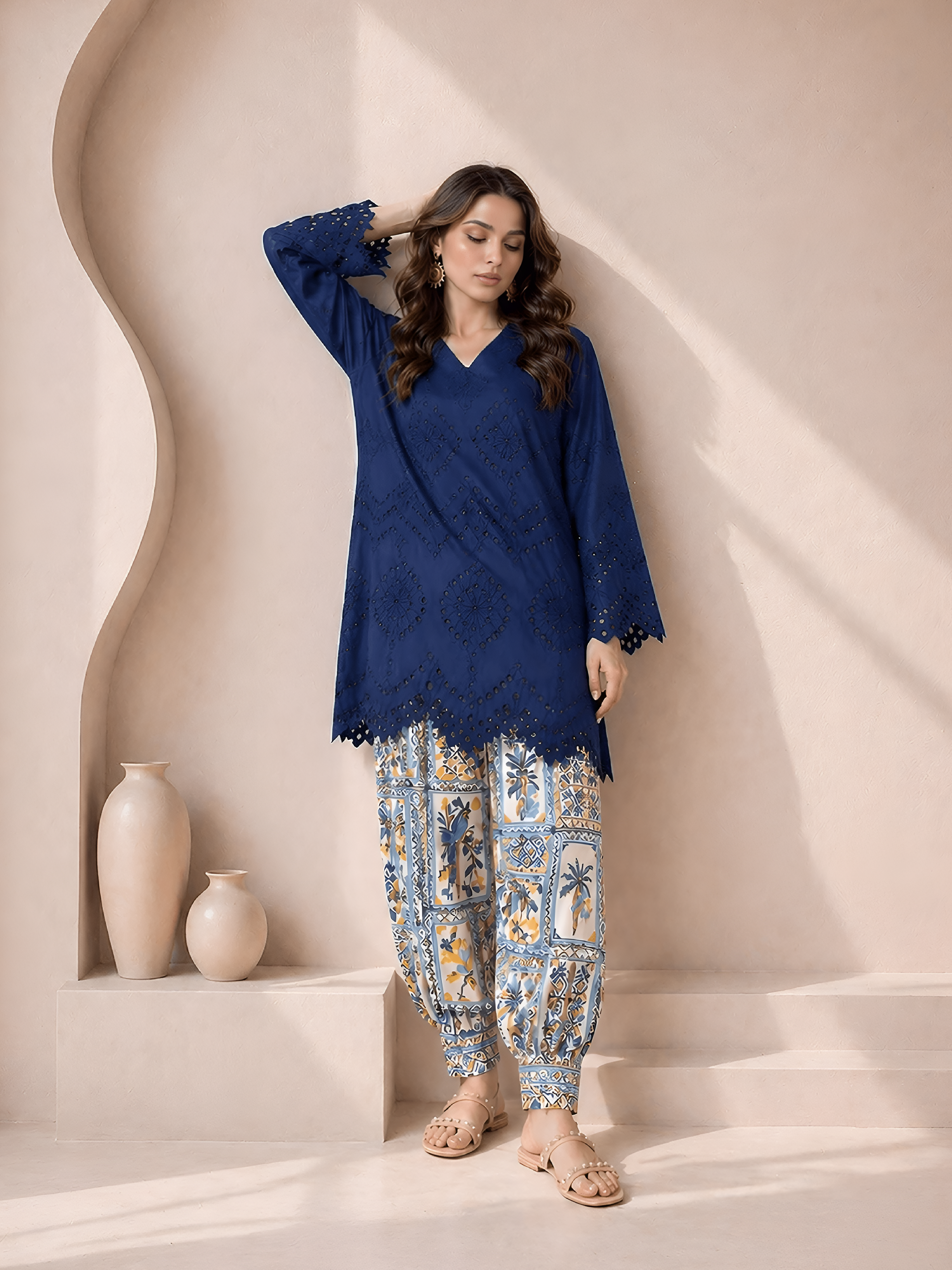 Twinkle Embroidered 2PC Dress