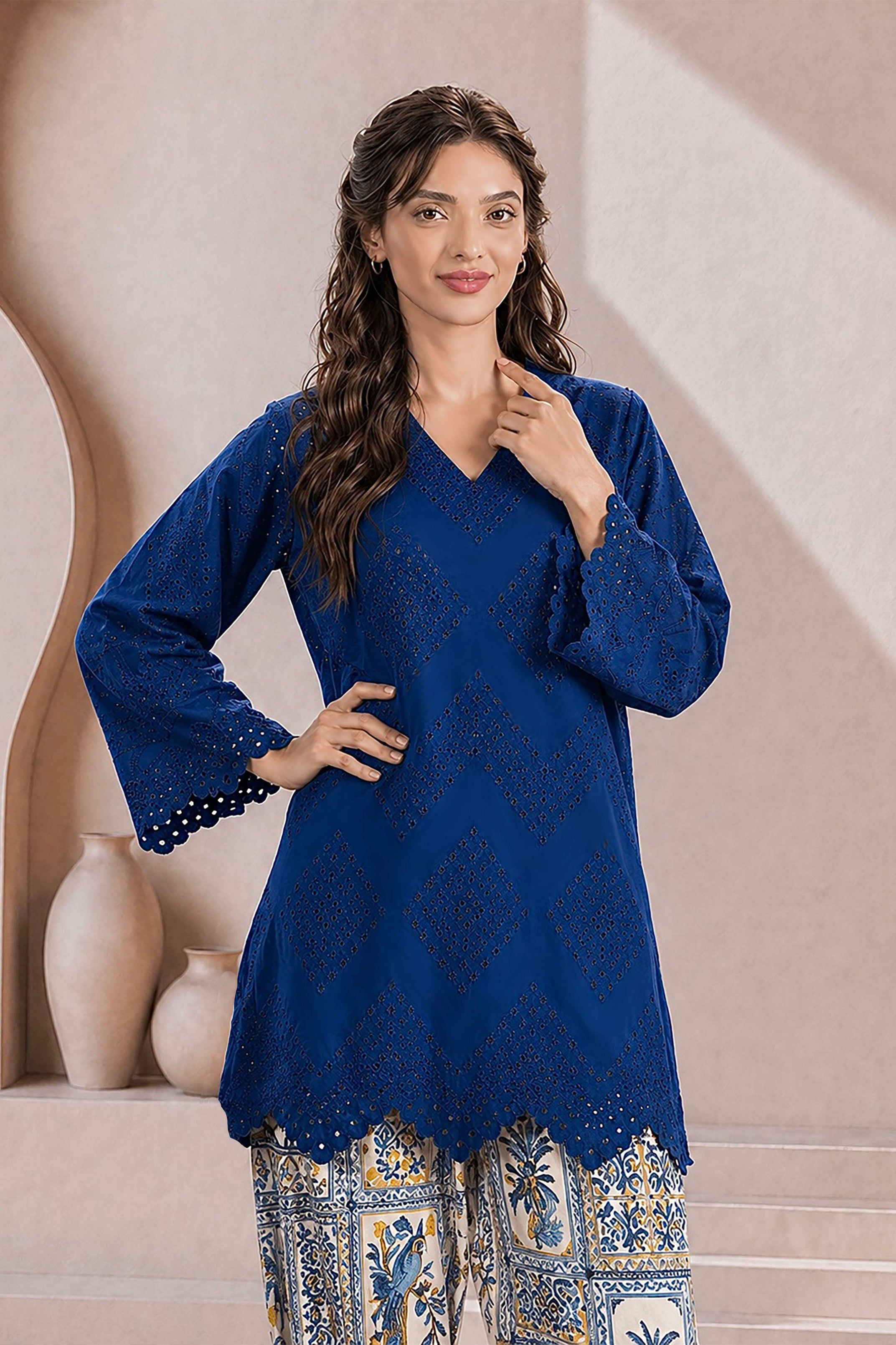 Twinkle Embroidered Stitched 2PC Dress