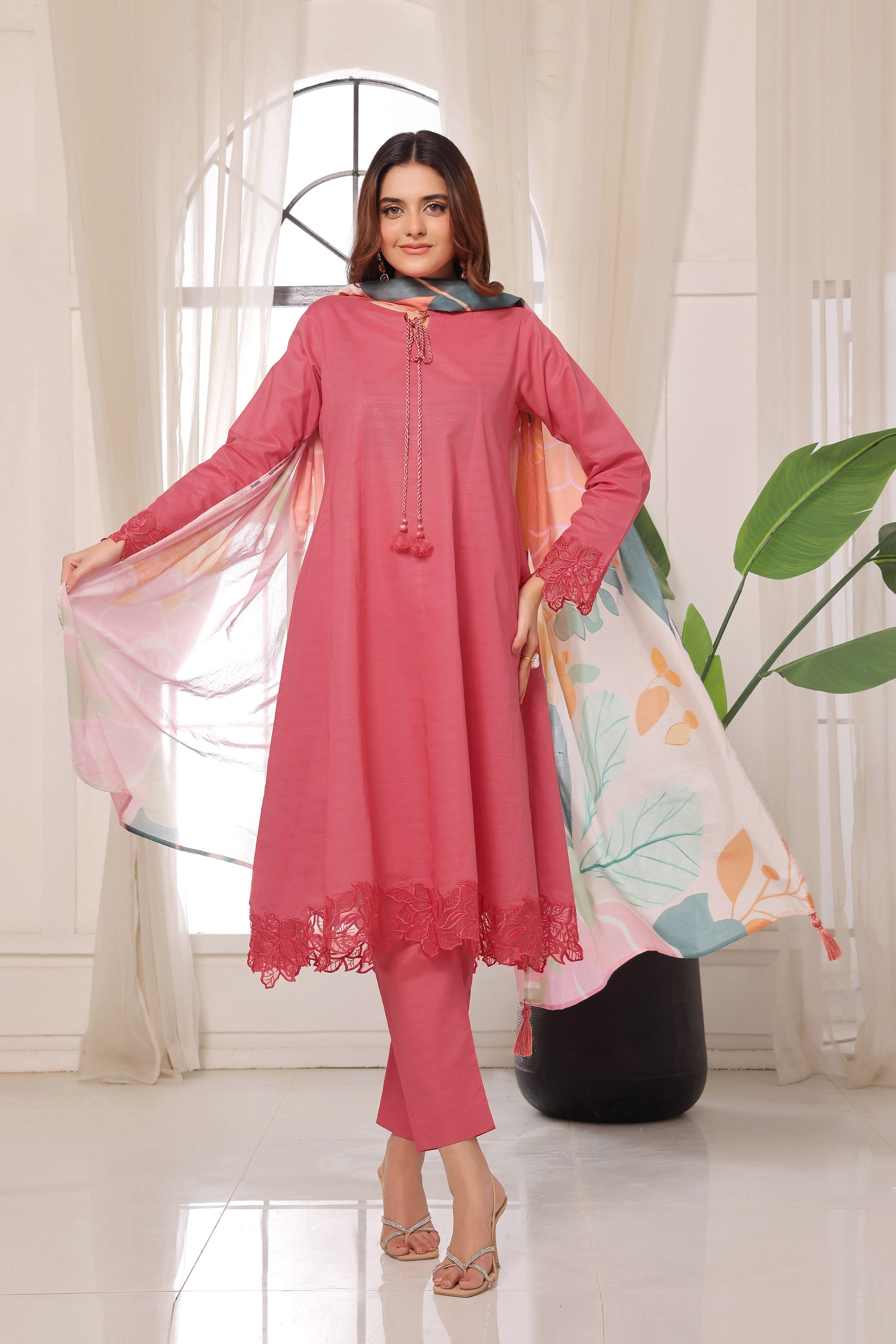 Luxeurs Affordable Embroidered Pakistani Lawn Dresses Size Chart