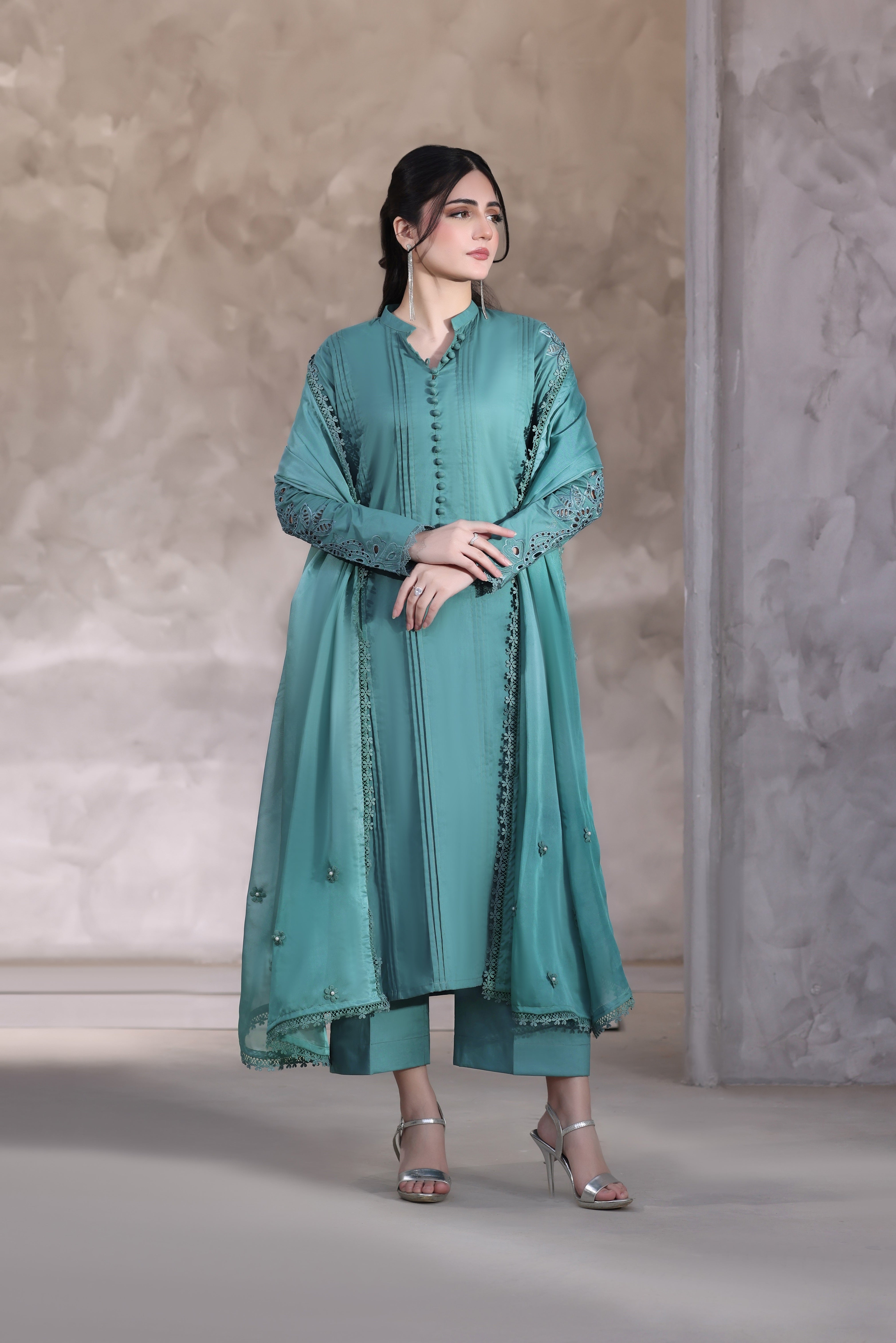 Zircon Embroidered 3PC Lawn Dress