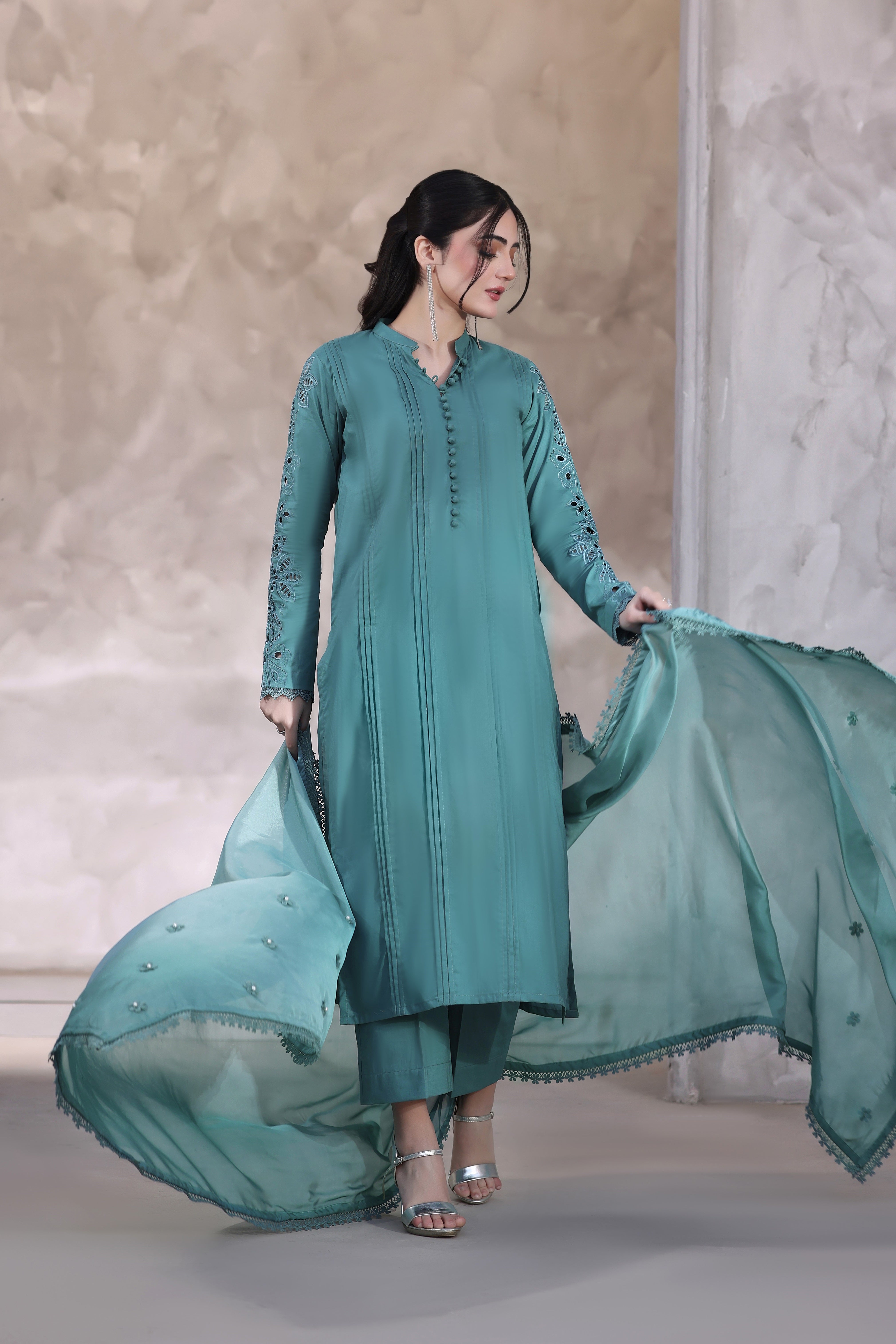 Zircon Embroidered 3PC Lawn Dress