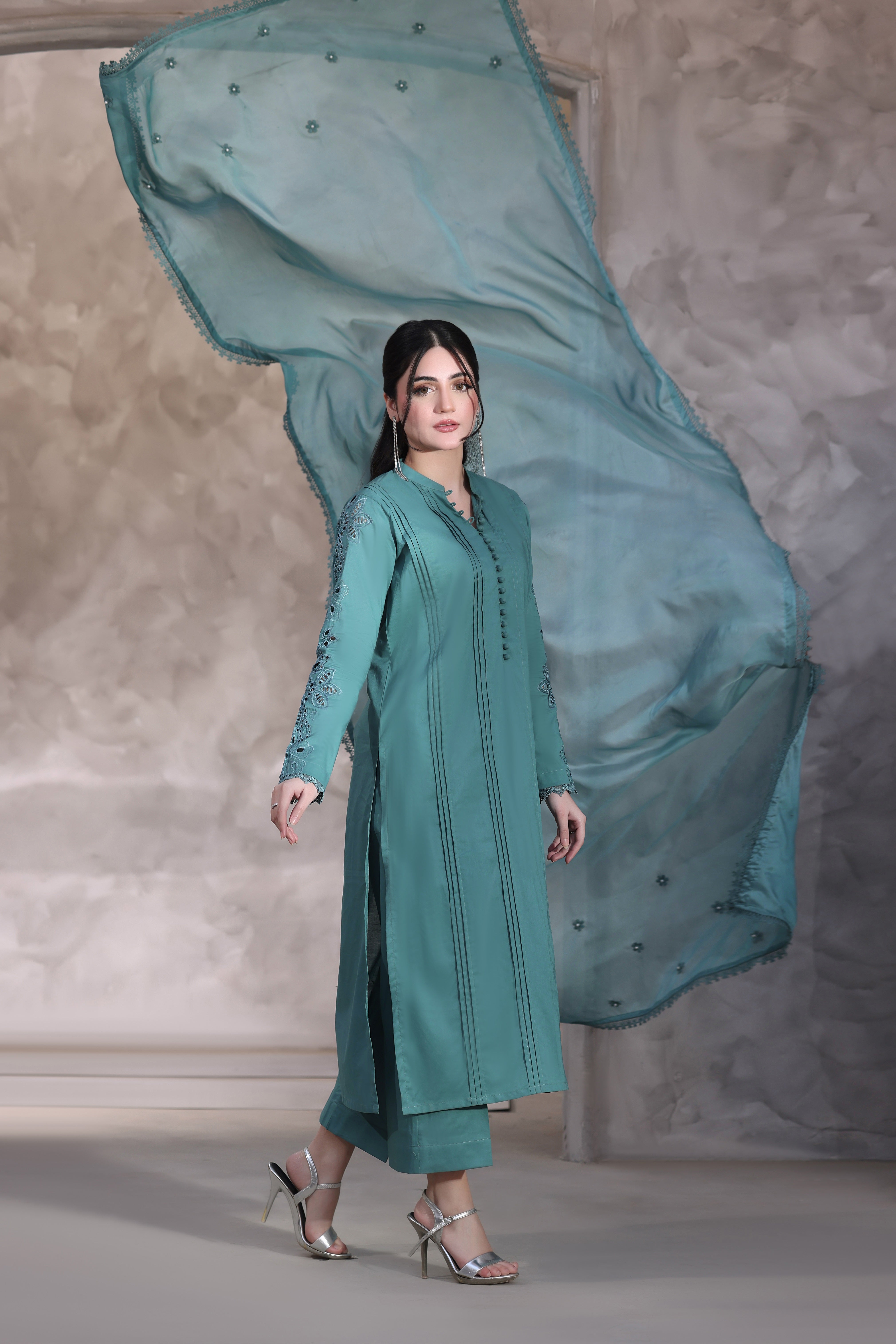 Zircon Embroidered 3PC Lawn Dress