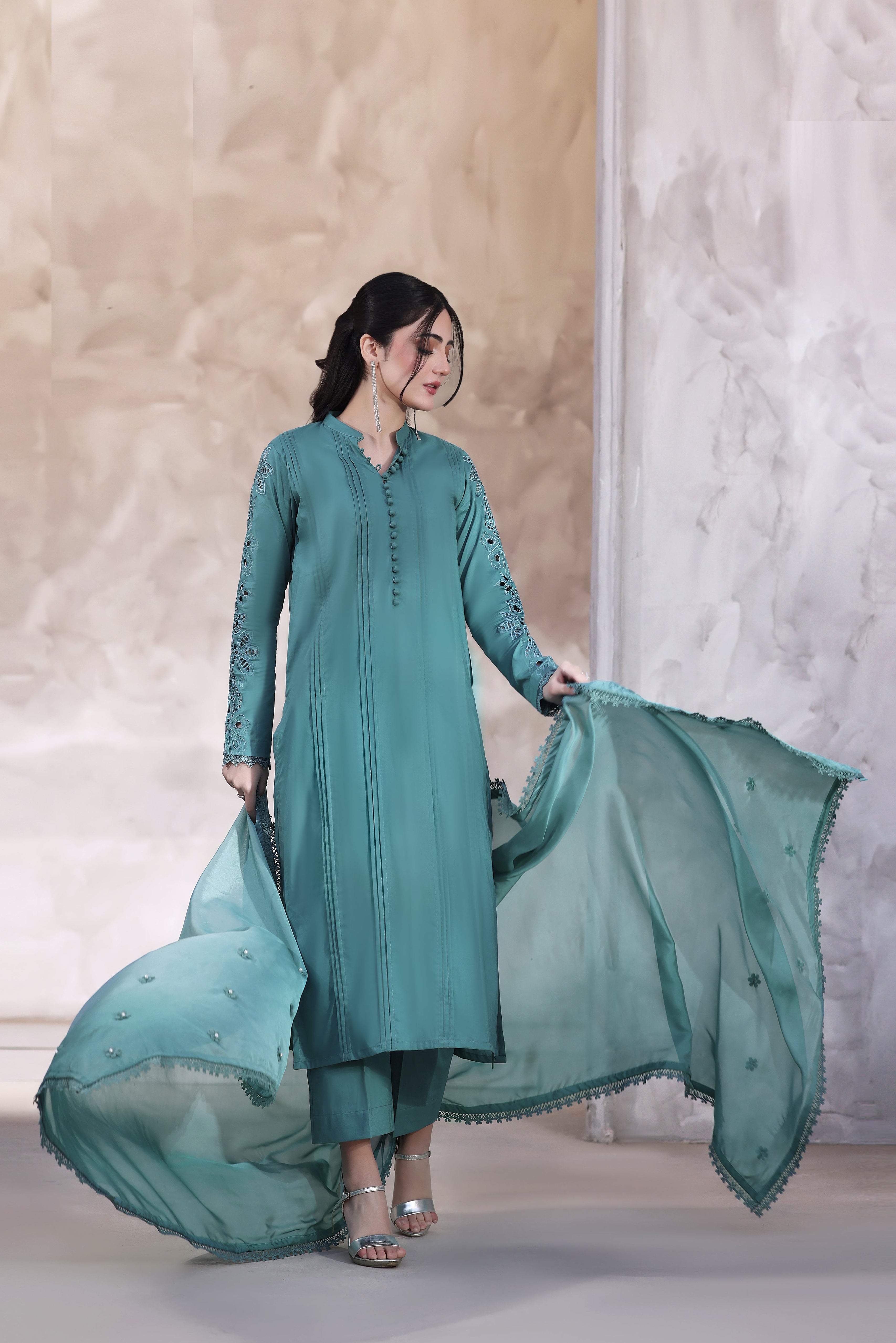 Zircon Embroidered 3PC Lawn Dress