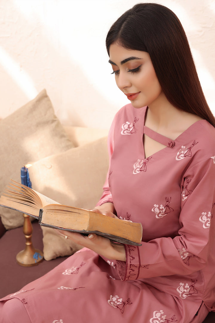 Ghalib Stitched 2pc Embroidered Suit