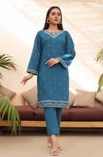 Load image into Gallery viewer, Pearl Frost Stitched 2pc Embroidered Suit