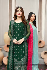 Load and play video in Gallery viewer, Maya Chiffon Formal Stitched Dress
