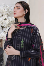 Load image into Gallery viewer, Ethinic Vibes Stitched 3 Piece Embroidered Lawn Cotton Suit