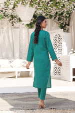 Load image into Gallery viewer, Aventurine Stitched 2 Piece Embroidered Lawn Cotton Suit