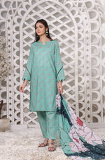 Load image into Gallery viewer, Blooming Garden Stitched 3 Piece Embroidered Lawn Suit