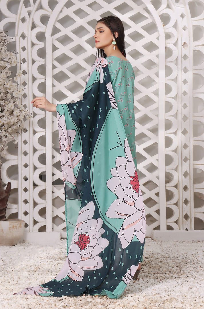 Blooming Garden Stitched 3 Piece Embroidered Lawn Suit