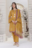 Musturd Waves Stitched 3pc Embroidered Suit