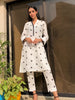 Monochrome Stitched 2pc Embroidered Suit