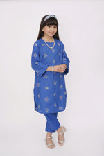 Load image into Gallery viewer, Sea-Shell Stitched 2 Piece Embroidered Cotton Suit For Kids

