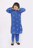 Sea Shell Stitched 2pc Embroidered Kids Suit