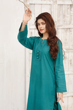 Load image into Gallery viewer, Chromatic Stitched 2 Piece Embroidered Cotton Suit
