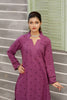 Bright Violet Stitched 2pc Embroidered Suit