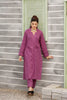 Bright Violet Stitched 2pc Embroidered Suit
