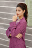 Bright Violet Stitched 2pc Embroidered Suit