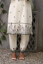 Load image into Gallery viewer, Moon Light Stitched 2 Piece Embroidered Cotton Suit