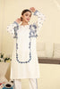 White Suzani Stitched 2pc Embroidered Suit