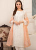 White Aura Stitched 3pc Embroidered Suit