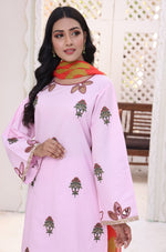Load image into Gallery viewer, Blush Pink Stitched 3 Piece Embroidered Lawn Cotton Suit