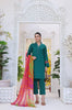 Emerald Leaves Stitched 3pc Embroidered Suit