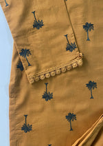 Load image into Gallery viewer, Palm Stitched 2 Piece Embroidered Cotton Suit
