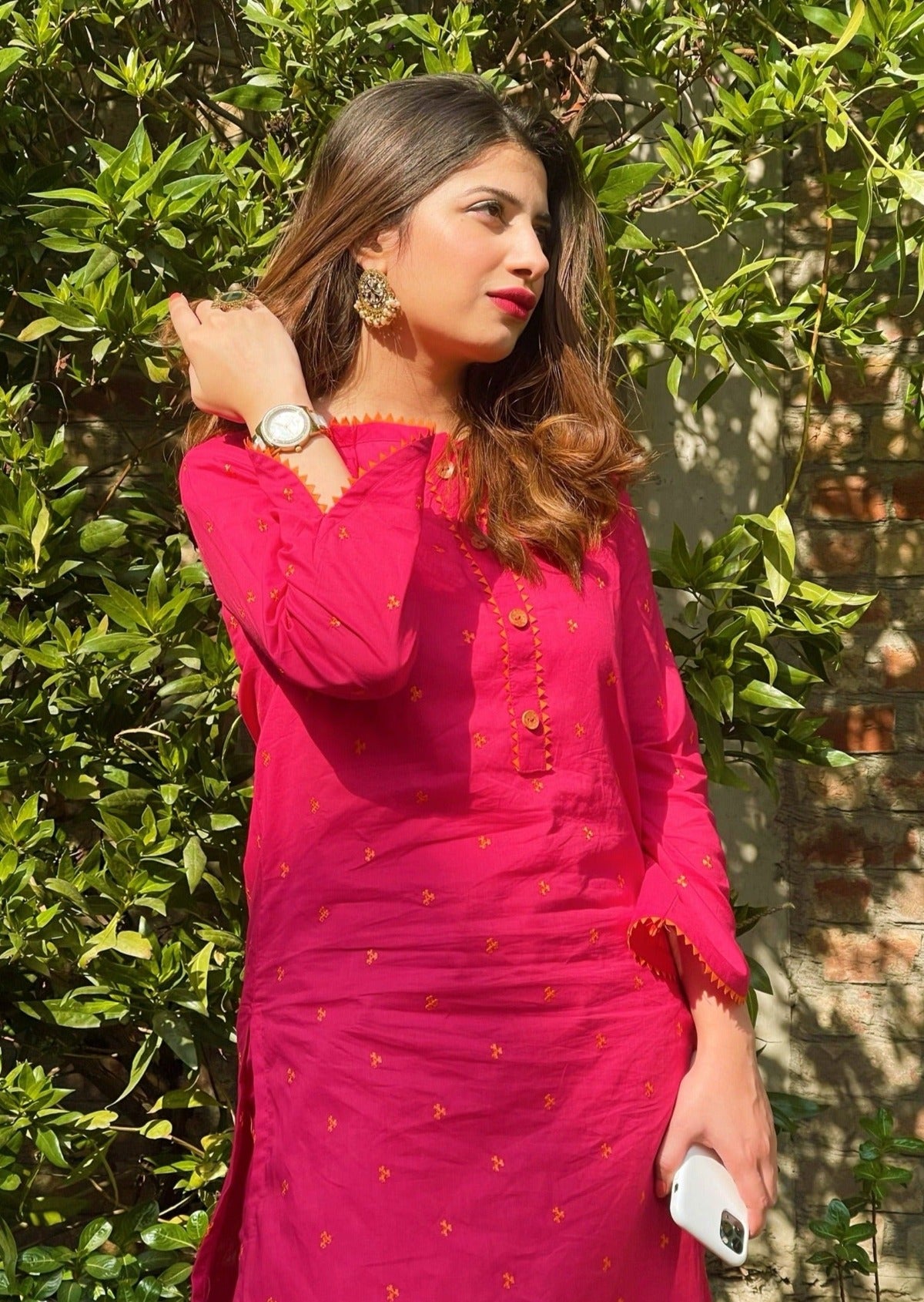 Rustic Stitched 2 Piece Embroidered Lawn Cotton Suit