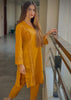 Mustard Stitched 2pc Solid Cotton Suit