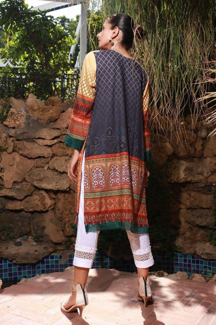 Mughal Tradition Stitched Printed Lawn Shirt