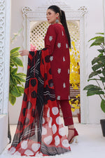Load image into Gallery viewer, Maples Stitched 3 Piece Embroidered Lawn Cotton Suit