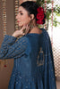 Moroccan Blue Stitched Raw-Silk Formal