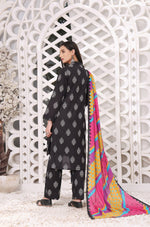 Load image into Gallery viewer, Rangoli Stitched 3 Piece Embroidered Lawn Cotton Suit