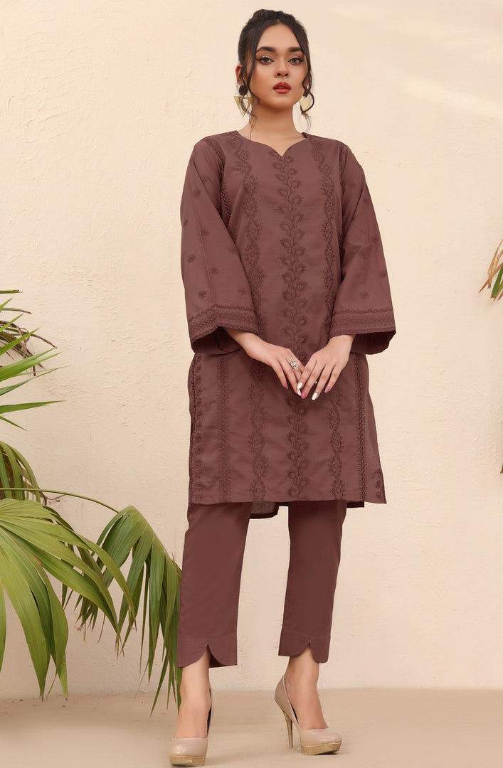 Bruno Stitched 2pc Embroidered Suit