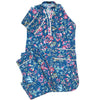 Tropical Blue Stitched 2pc Printed Suit
